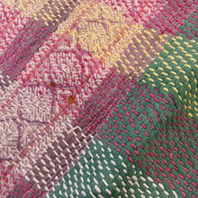 Load image into Gallery viewer, Vintage Kantha Quilt K19