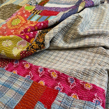 Load image into Gallery viewer, Vintage Kantha Quilt K2  SOLD