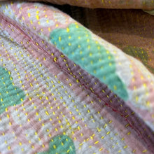 Load image into Gallery viewer, Vintage Kantha Quilt K31