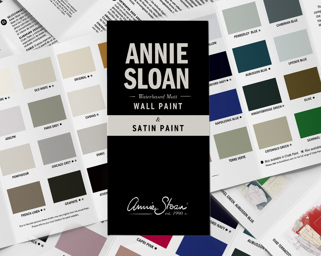 Annie Sloan Wall Paint & Statin Paint Color Card