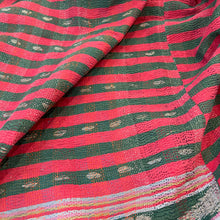Load image into Gallery viewer, Vintage Heavy Kantha Quilt Multi Coloured H6
