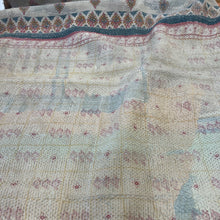 Load image into Gallery viewer, Vintage Heavy Kantha - Quilt Multi Coloured with Lighter second side H7
