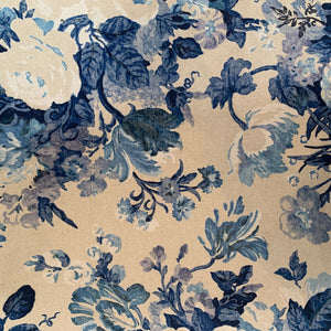 Kaufmann Blue and White Large Floral