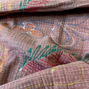 Vintage Kantha Quilt K1