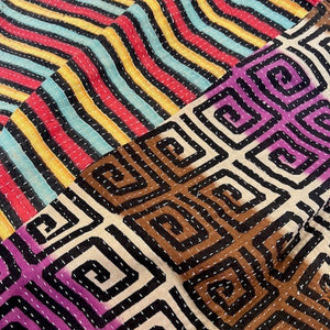 Vintage Kantha Quilt K1