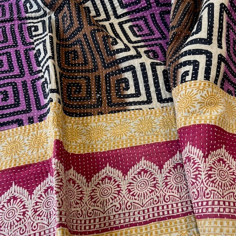 Vintage Kantha Quilt K1
