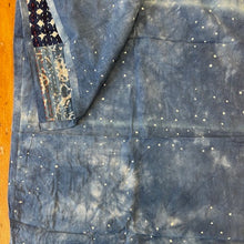 Load image into Gallery viewer, Indigo Patchwork Scarf - or tablerunner. IND 02
