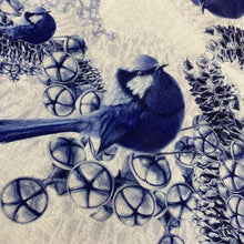 Load image into Gallery viewer, Blue Sparrow Birds Fabric
